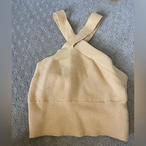 Abercrombie yellow cropped top